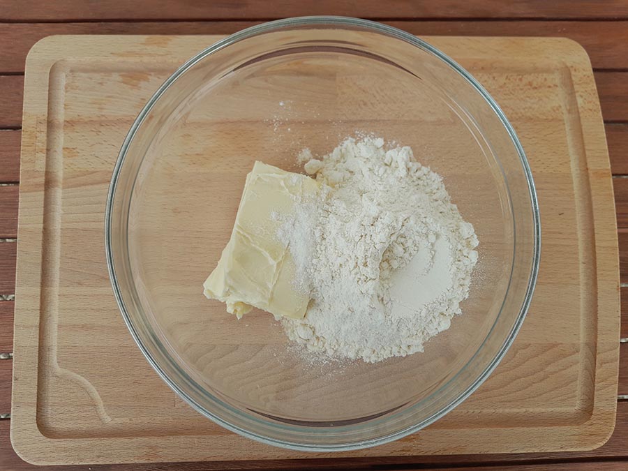 Mehlmargarine für die Zubereitung von veganem KIVEGAN Vleisch