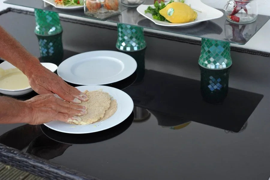 Schnitzel panieren aus DRYMIX 3