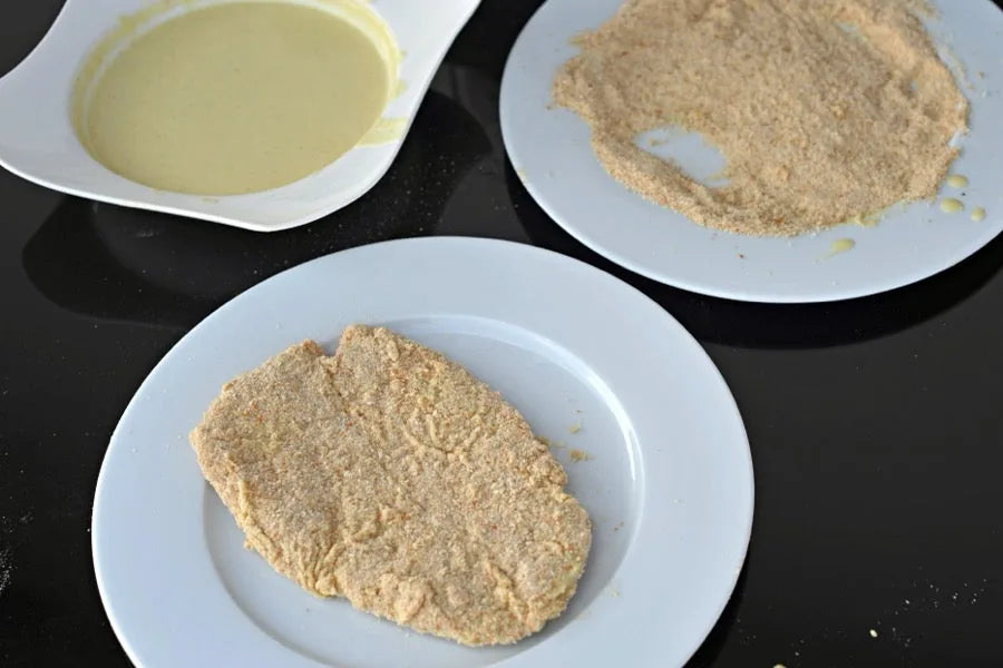 Schnitzel panieren aus DRYMIX 4