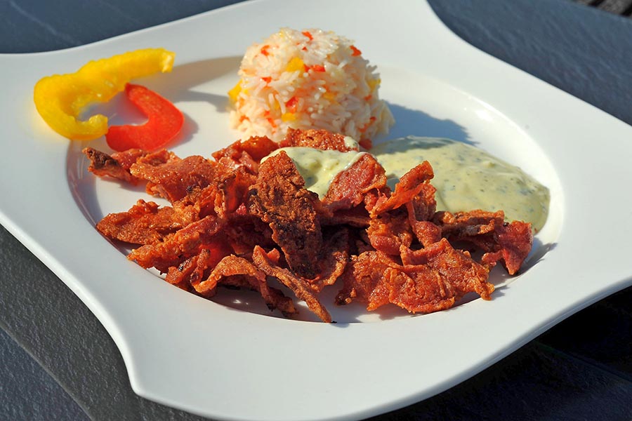 Veganes Gyros aus KIVEGAN DRYMIX