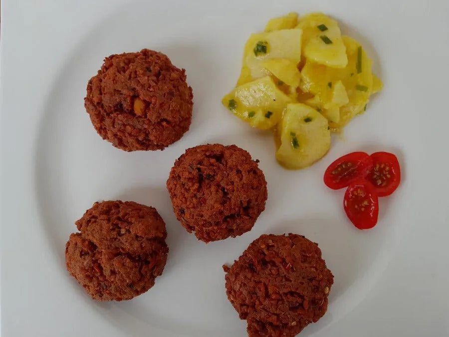 frittieren 14 baellchen serviert