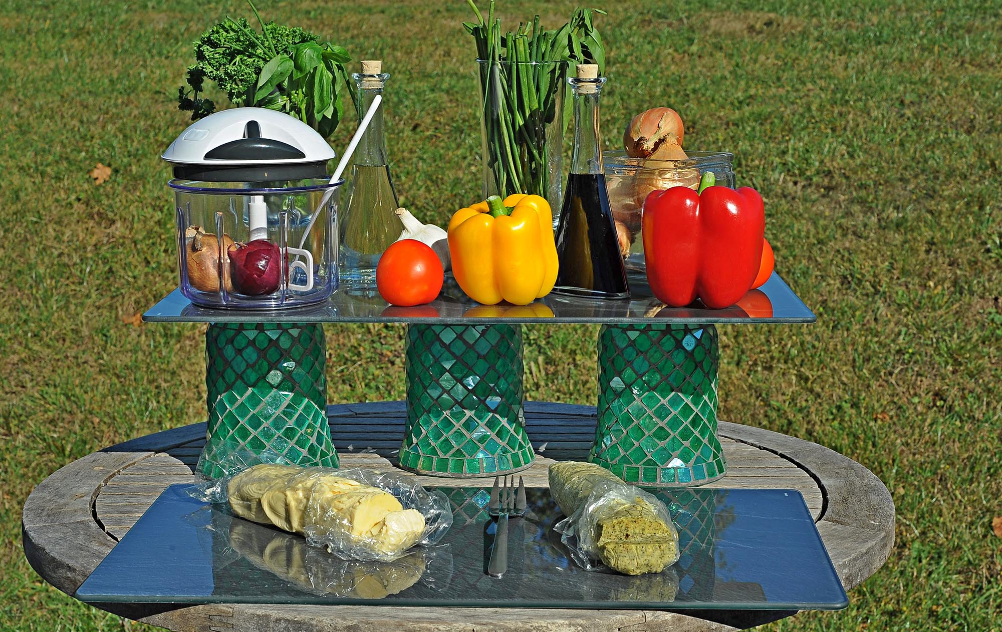 Handcutter zum Zerkleinern von veganem KIVEGAN Vleisch